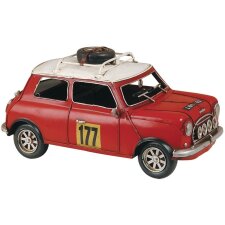 Mini Cooper de 1963 modèle réduit en rouge 32x12x17 cm