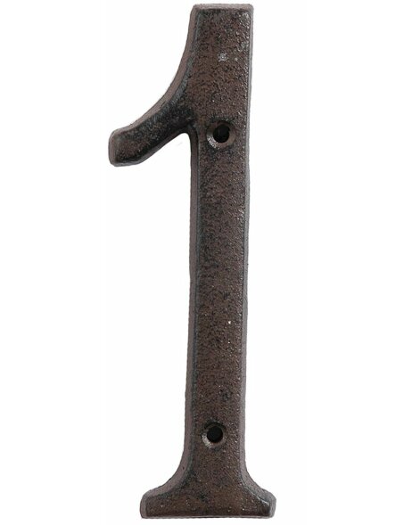 Clayre &amp; Eef 6Y0264-1 Nummer 1 15 cm Braun Metall Rund