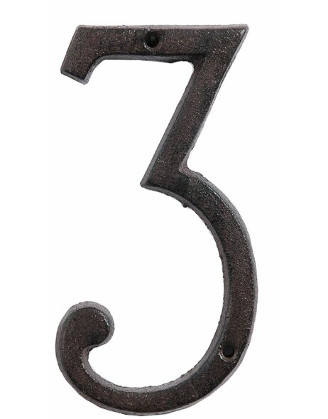 number (3) 15 cm cast-iron