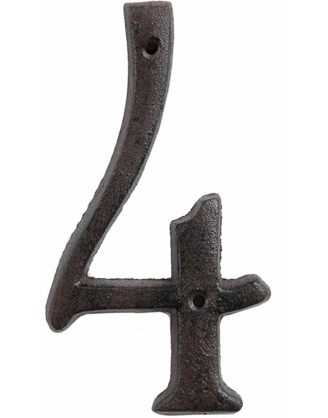 number (4) 15 cm cast-iron