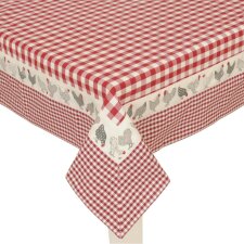 Tablecloth CHICKEN ALLOVER red