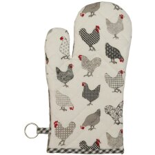 Oven glove gray Chicken all over