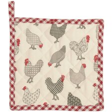 Chicken Pot holders red all over