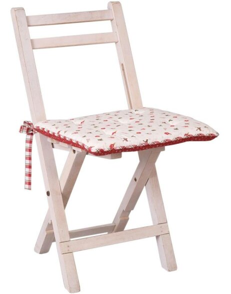 Chair Cushion Christmas Garland 40x40 cm with foam filling