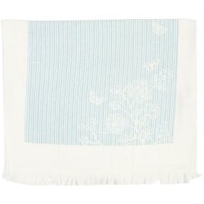 Ręcznik dla gości 40x60 cm Paski i motyle niebieski