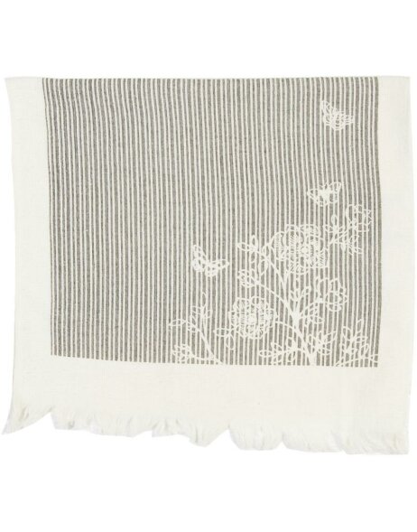 Guest towel 40x60 cm Stripes and Butterflies gray