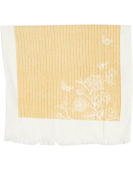 Guest towel 40x60 cm Stripes and Butterflies yellow