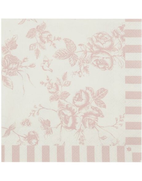 1 confezione di tovaglioli di carta 33x33 rosa