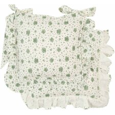 Chair Cushion Cover Flower All Over green 40x40 cm