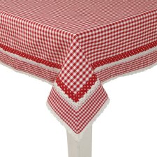 Tablecloth 150x150 cm Flower Basket red