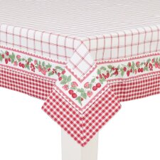 Tablecloth 100x100 cm Homemade Jam red