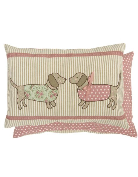 Pillow HIGH TEA II 35x50 cm filled dog motif