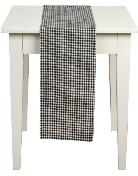Table runners JUST CHECK gray 28x250 cm
