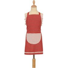Apron LOVELY HEART red