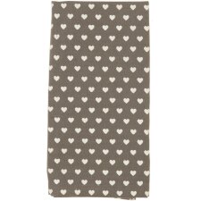 Cloth napkins 6 pieces Lovely Heart 40x40 cm dark gray