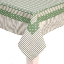 Tafelkleed patchwork 100 x 100 cm groen
