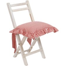 Poduszka na krzesło 40x40 cm Check SG Strawberry Garden