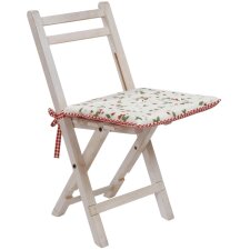 Strawberry Garden chair cushion 40x40 cm red