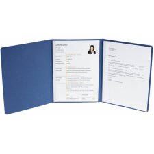 Dossier de candidature en 3 parties 2 pinces bleu