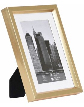 golden plastic frame 15x20 cm METALLICA