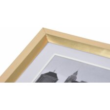 golden plastic frame 15x20 cm METALLICA