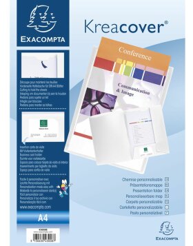 Presentation folder Krea Cover white