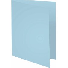Confezione da 100 cartelline in cartone riciclato 250g Foldyne Forever, per formato A4 Azzurro