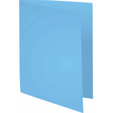 Pack of 100 file folders made from recycled cardboard 250g Foldyne Forever, for A4 Dark Blue