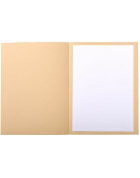 Pack of 50 file folders with labeling panel Foldyne Forever A4 color sorted