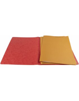 Document capacity up to 350 sheetsManila carton A4 red