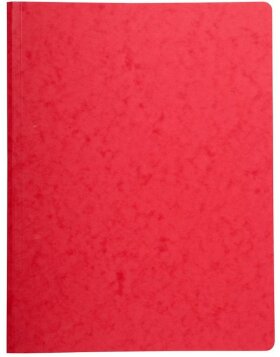 Szybka teczka z mechanizmem zszywającym o pojemności do 350 kartek wykonana z kartonu Manila 410g Nature Future, do formatu DIN A4 czerwona