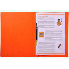 Schnellhefter aus Manila Karton 265g, für Format DIN A4 Orange