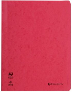 Segregator kartonowy Manila 265g, do formatu DIN A4, czerwony