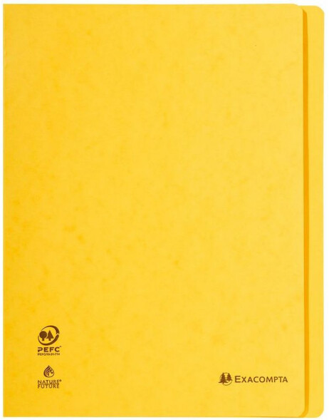 Loose-leaf binders from Manila cardboard 265g, for A4 Yellow