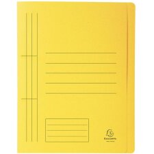 Loose-leaf binders made from recycled cardboard 250g with organizational pressure Forever, for A4 Yellow