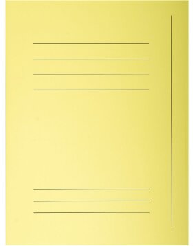 50 Aktenmappen mit 3 Klappen und Beschriftungsfeld DIN A4 Gelb