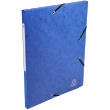 Porte-documents avec élastique et 3 rabats en carton monobloc Scotten Manila 425g Nature Future, pour format A4 bleu