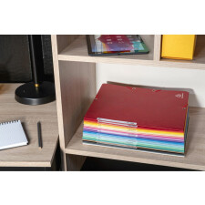 Exacompta folder with elastic band 3 flaps 400g format DIN A4 assorted