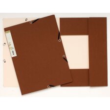 Binder with 3 flaps Forever A4 schoko - beige