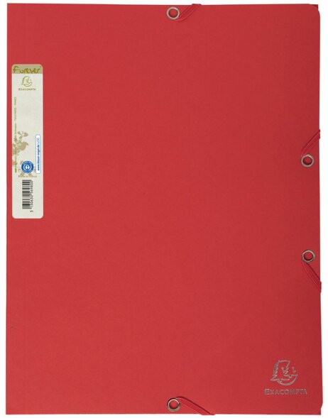 Binder with 3 flaps A4 Forever red - orange
