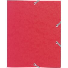 Binder sorted with elastic and three flaps from Manila cardboard 400g, 17x22cm colors