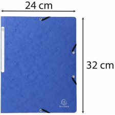 Carpeta esquinera azul para formato A4