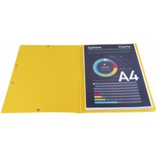 Carpeta esquinera amarilla para formato A4