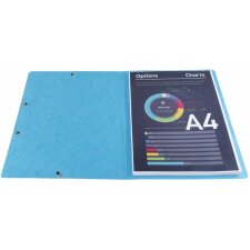 Carpeta esquinera azul claro para formato A4