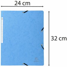 Cartella angolare blu chiaro per formato A4