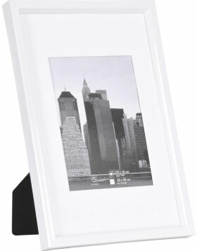 20x30 cm cadre photo plastique METALLICA - blanc