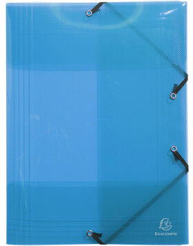 Binder with 3 flaps and elastic PP 500? Crystal Colors,...