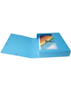 Caja de archivo Exabox lomo 60mm con etiqueta de cartón Manila Nature Future, DIN A4 colores surtidos