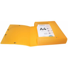 Archivbox mit Druckknopf aus PP 800µ Rücken 60mm Linicolor DIN A4 Farben sortiert