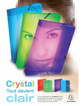 Boîte darchives 60mm PP Crystal